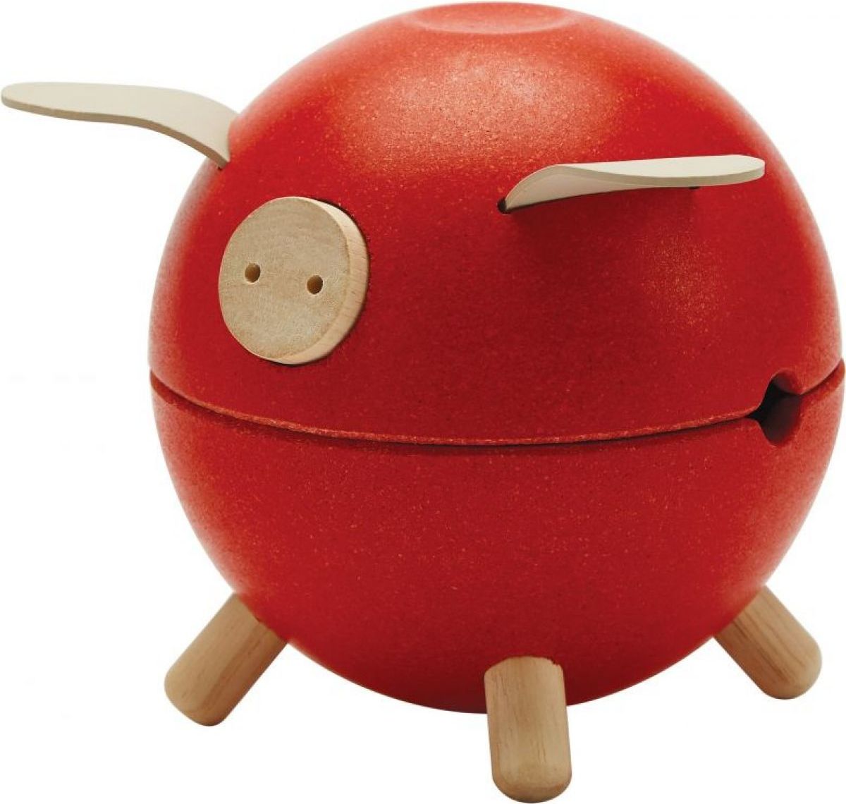 PlanToys Kasička červené prasátko Orchard