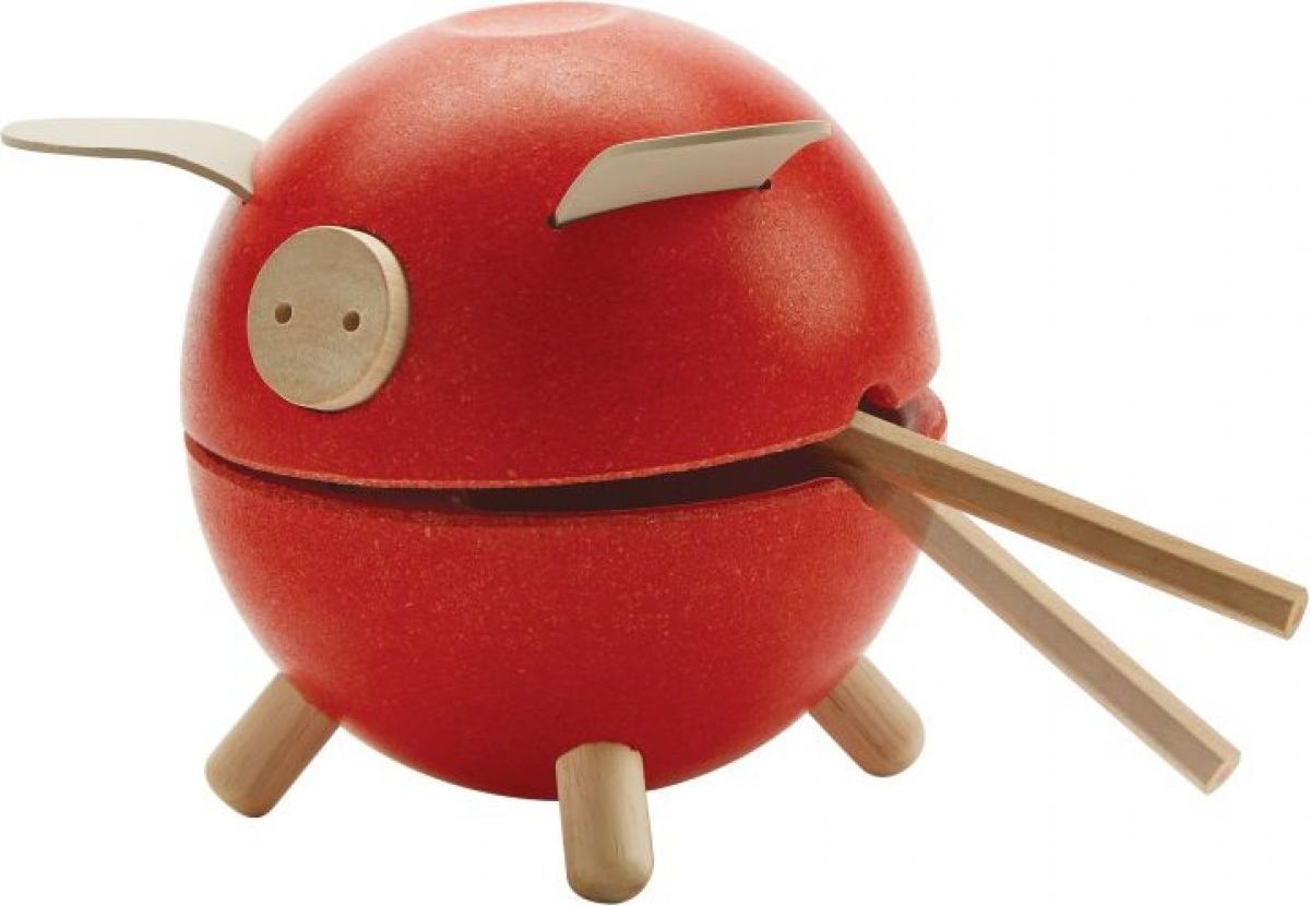 PlanToys Kasička červené prasátko Orchard - obrázek 3