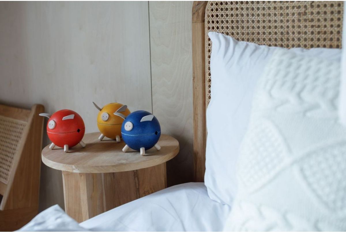 PlanToys Kasička červené prasátko Orchard - obrázek 4