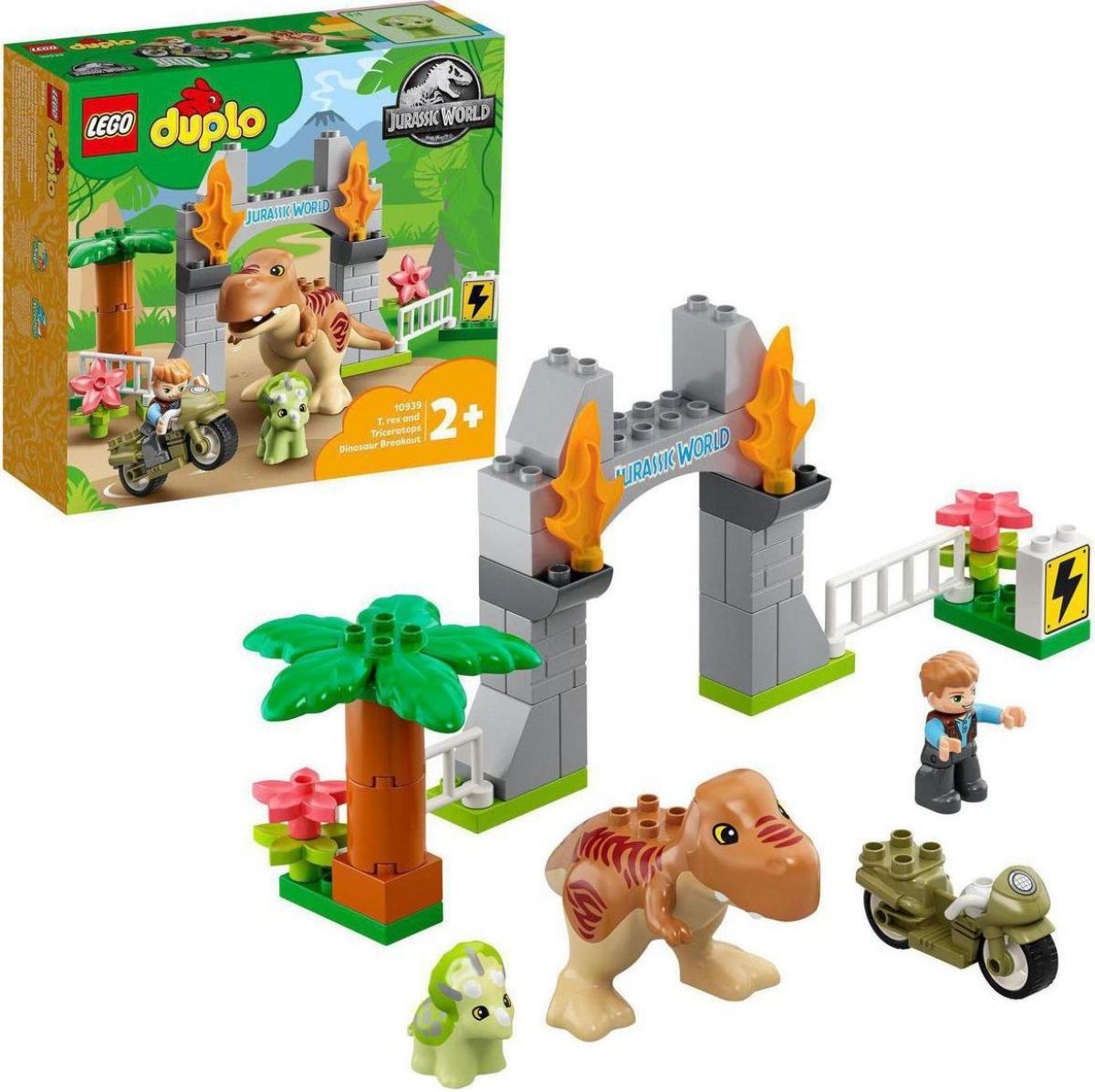LEGO® DUPLO® Jurassic World ™ 10939 T-rex a Triceratops na útěku - obrázek 1