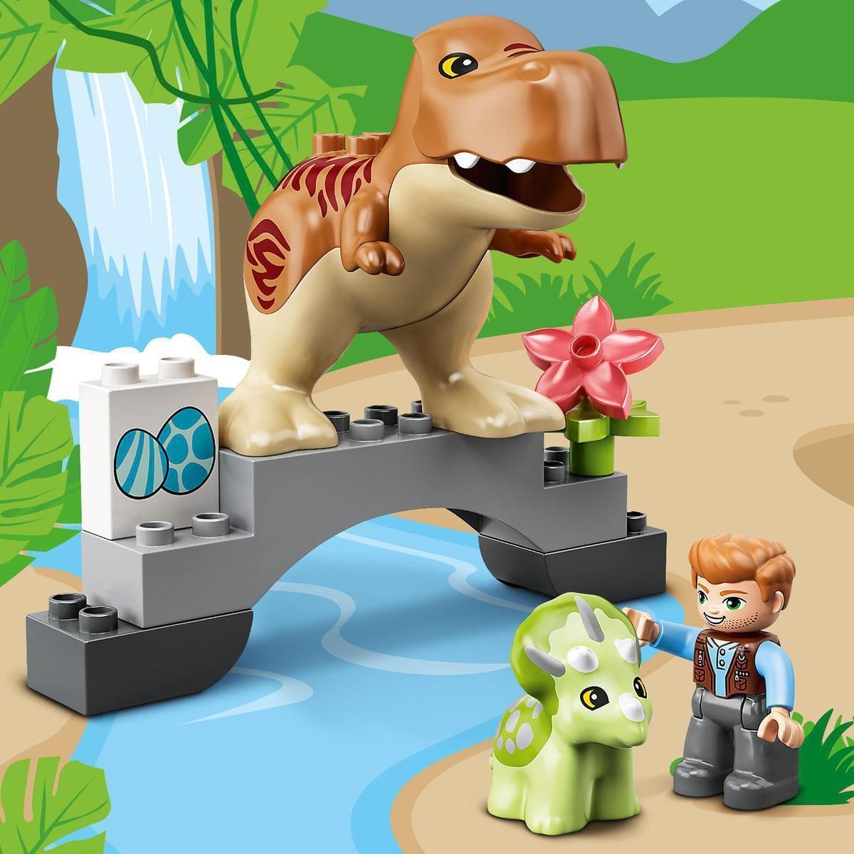 LEGO® DUPLO® Jurassic World ™ 10939 T-rex a Triceratops na útěku - obrázek 6