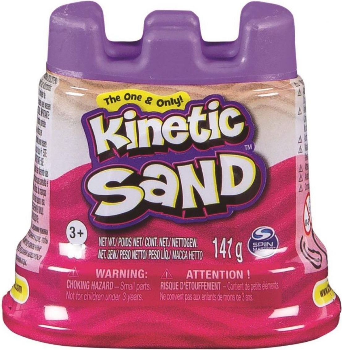 Kinetic Sand samostatná tuba růžová - obrázek 1