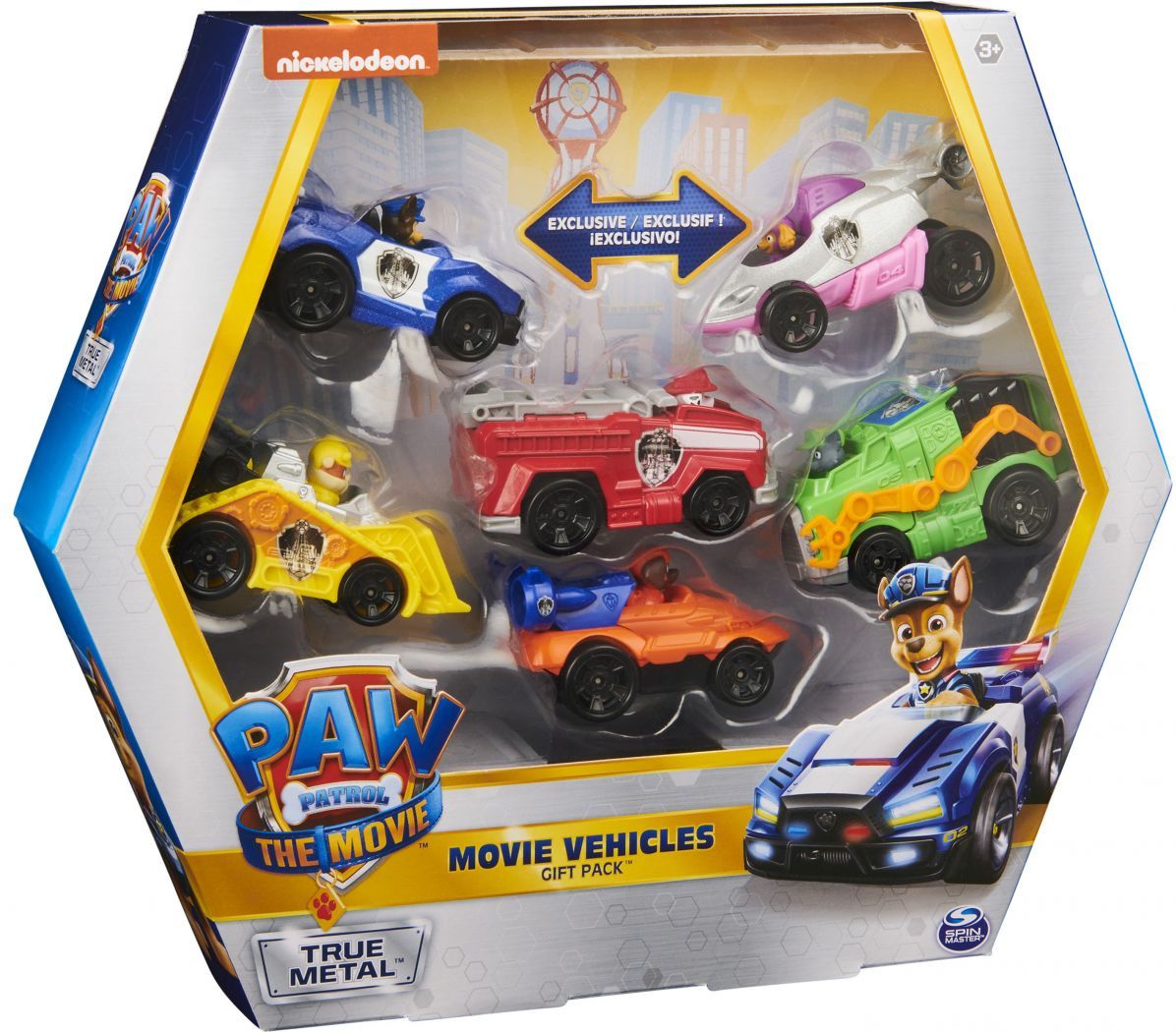 Spin Master Paw Patrol Film kovová autíčka 6 ks - obrázek 2