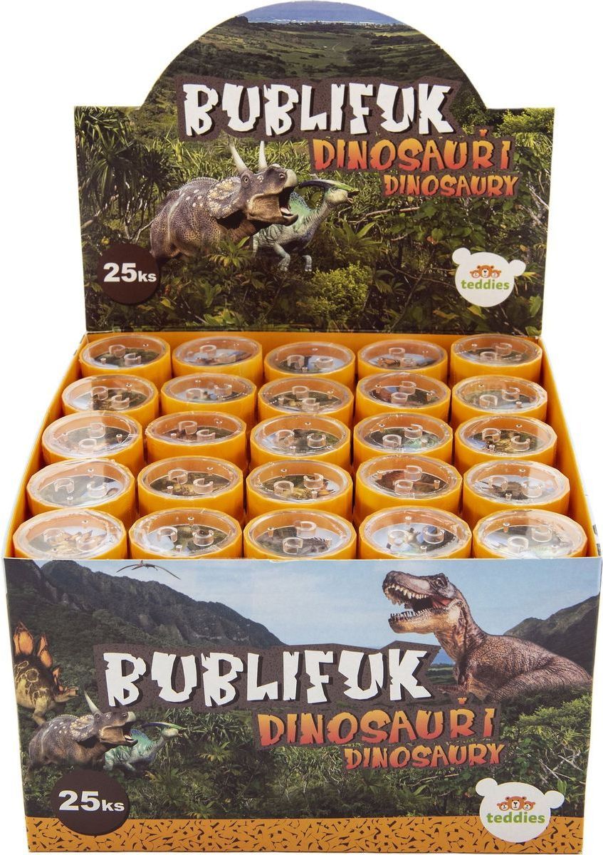 Bublifuk 50 ml Dinosauři 11 cm - obrázek 3