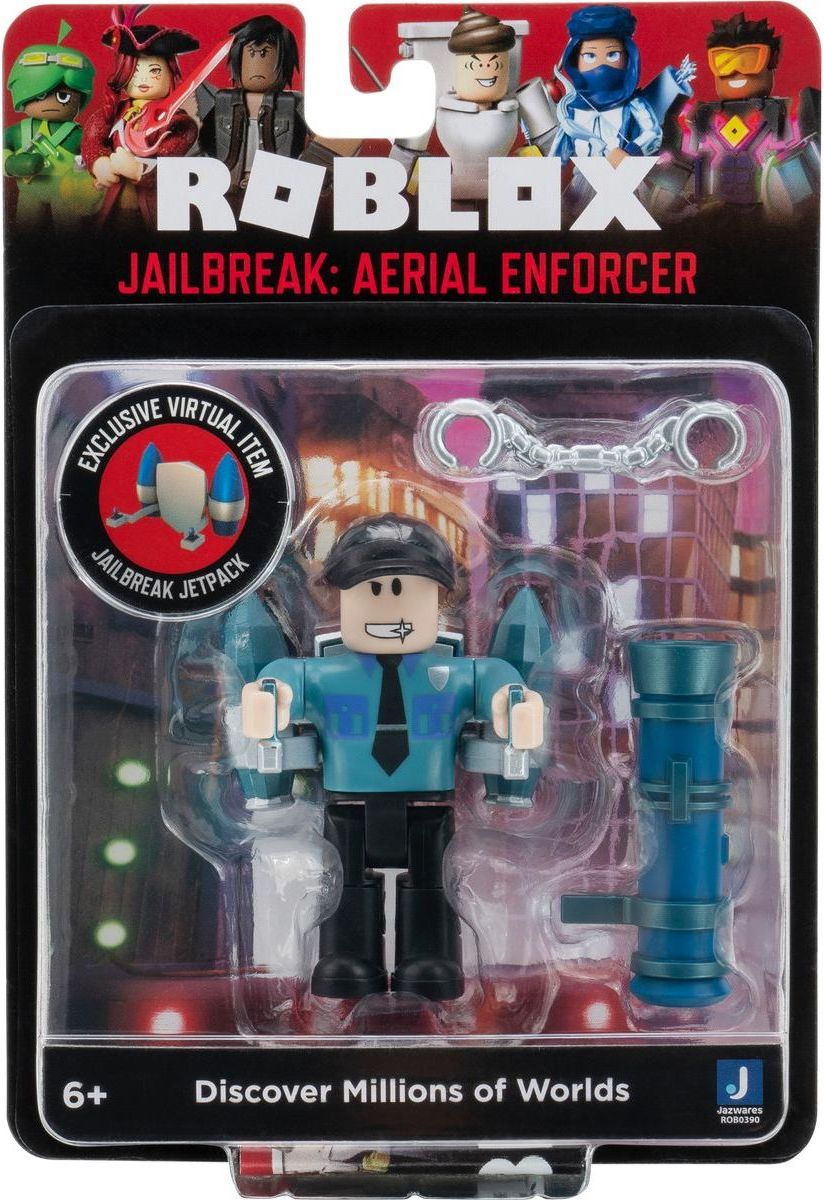 TM Toys Roblox Action figurka Jailbreak Aerial Enforcer W9 a 2 doplňky - obrázek 3