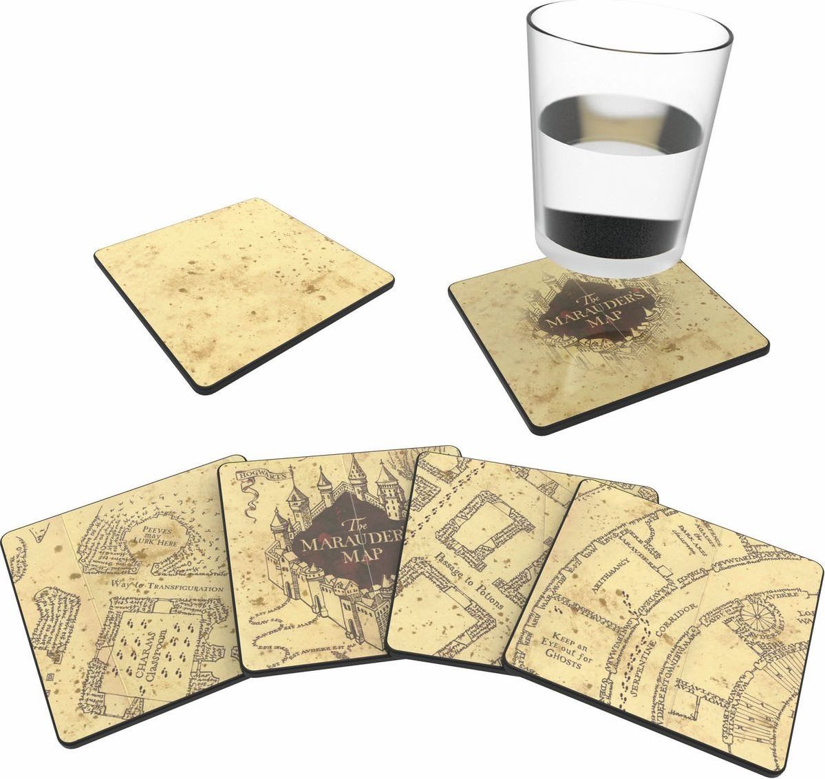 Epee Marauders Map Set podtácků 4 ks - obrázek 1