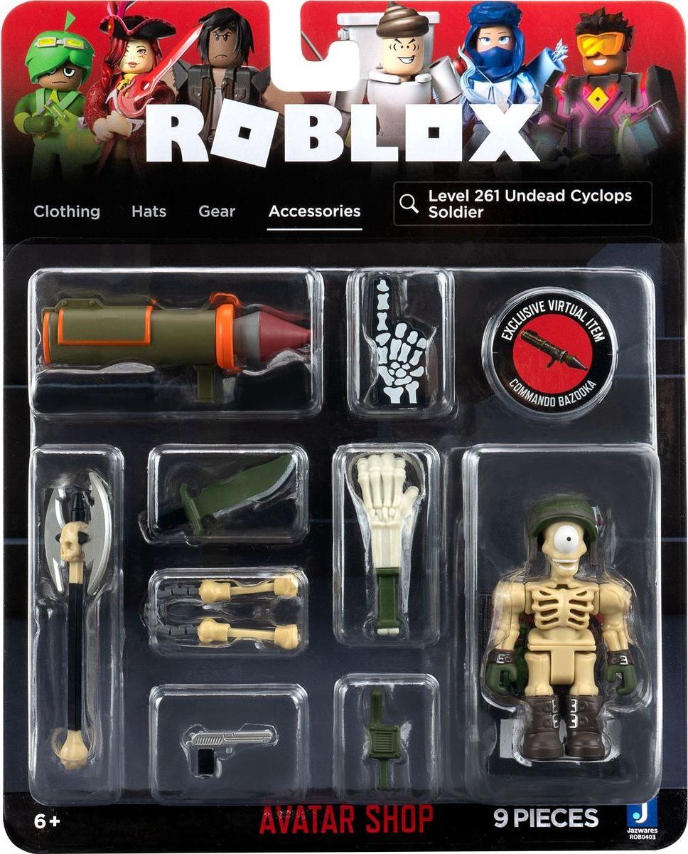 TM Toys Roblox Avatar Shop Level 261 Undead Cyclops Soldier a 2 doplňky - obrázek 6