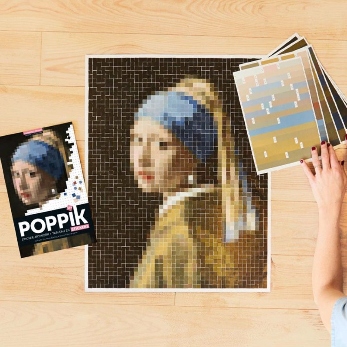 Poppik Samolepkový plakát Dívka s perlovými náušnicemi - obrázek 10