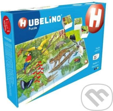 HUBELINO Puzzle - Zvířata v pralese - LEGO - obrázek 1