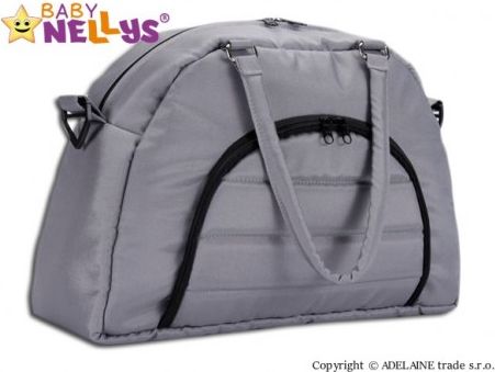 Taška na kočárek Baby Nellys ® ADELA LUX - šedá - obrázek 1