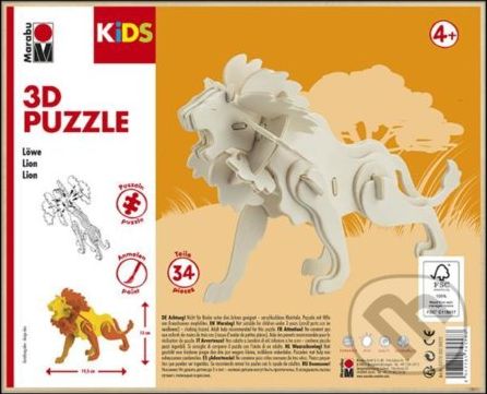 3D Puzzle - Lion - Marabu - obrázek 1