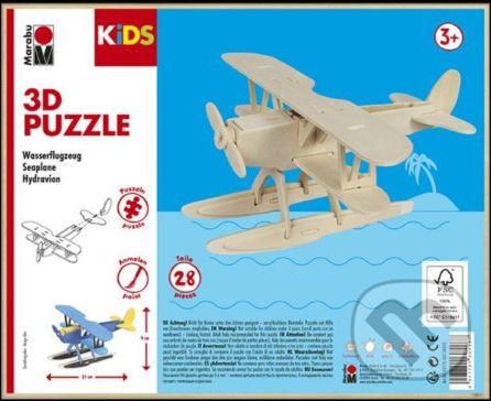 3D Puzzle - Seaplane - Marabu - obrázek 1