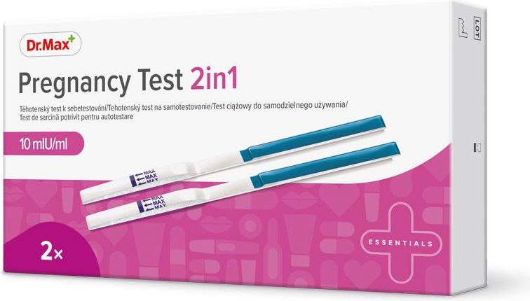 Dr.Max Pregnancy Test 2in1 2 ks - obrázek 1