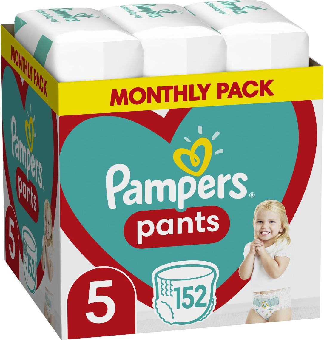 PAMPERS ActivePants 5 JUNIOR 12-17 kg 152 ks - obrázek 1