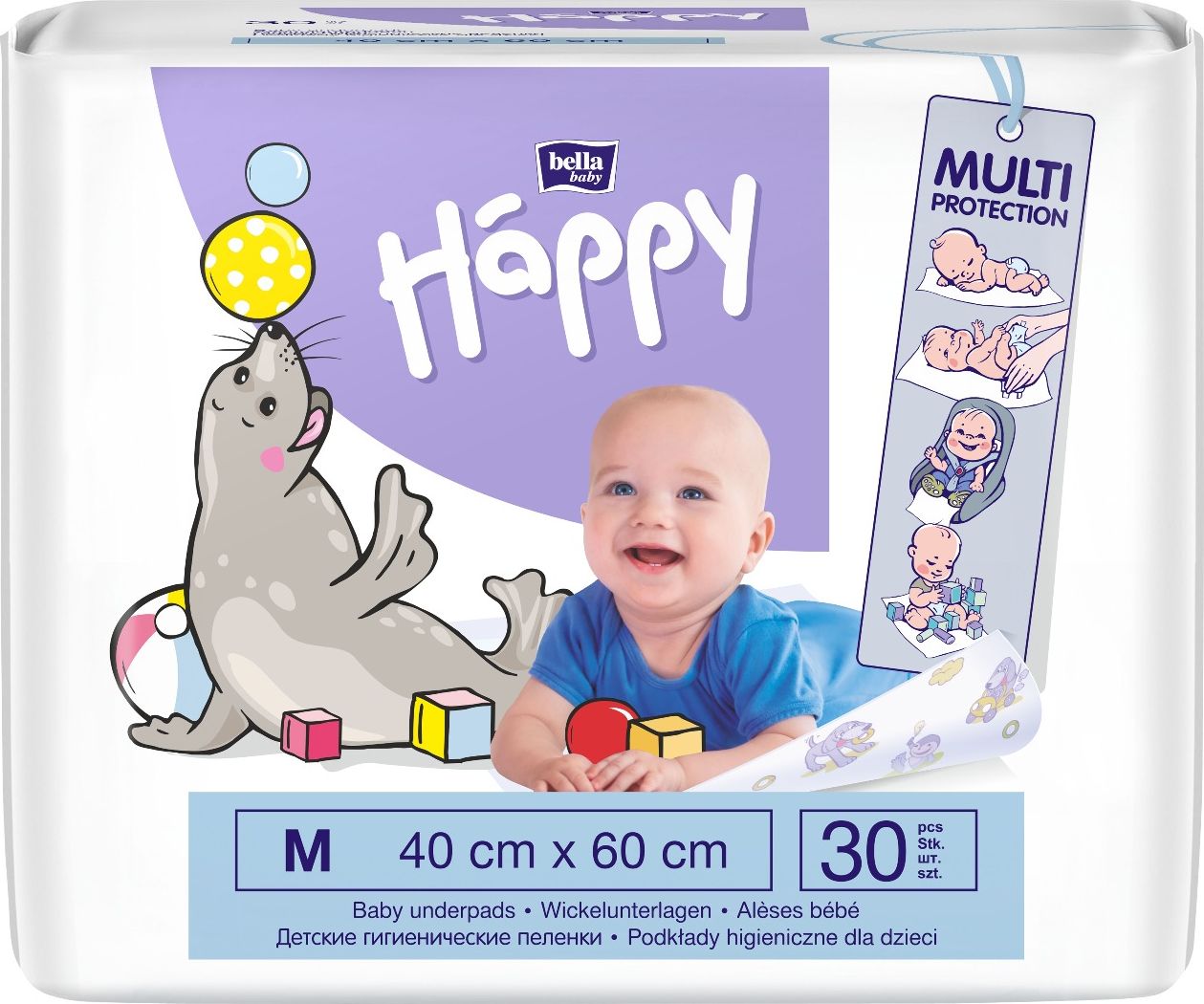 Bella Happy Dětské hygienické podložky 30ks 40 x 60 - obrázek 1
