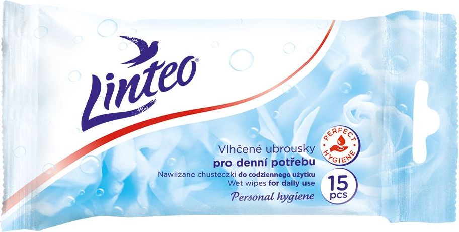 Linteo Satin vlhčené ubrousky antibakteriální 15 ks - obrázek 2