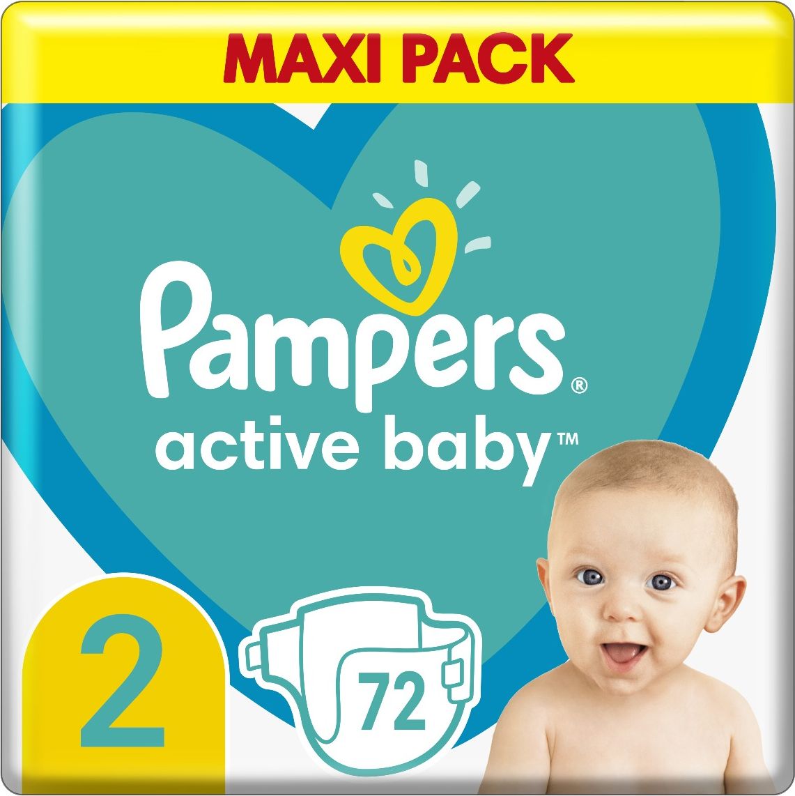 Pampers Active Baby S2 4-8 kg 72 ks - obrázek 3