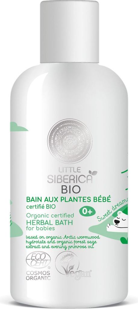 Little Siberica organická certifikovaná bylinná pěna do koupele pro děti 250 ml - obrázek 1