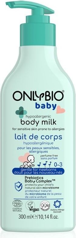 OnlyBio Hypoalergenní tělové mléko pro miminka 300 ml - obrázek 1