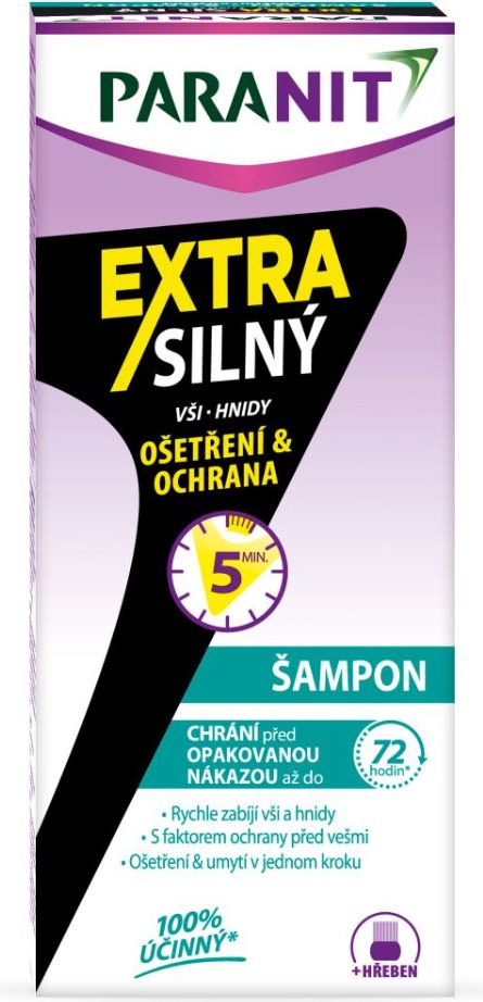 Paranit Extra silný šampon 100 ml + hřeben - obrázek 1