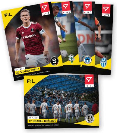 Sportzoo Fotbalové karty Fortuna Liga 2021-22 - Live Set 1. kola (5 karet) - obrázek 1