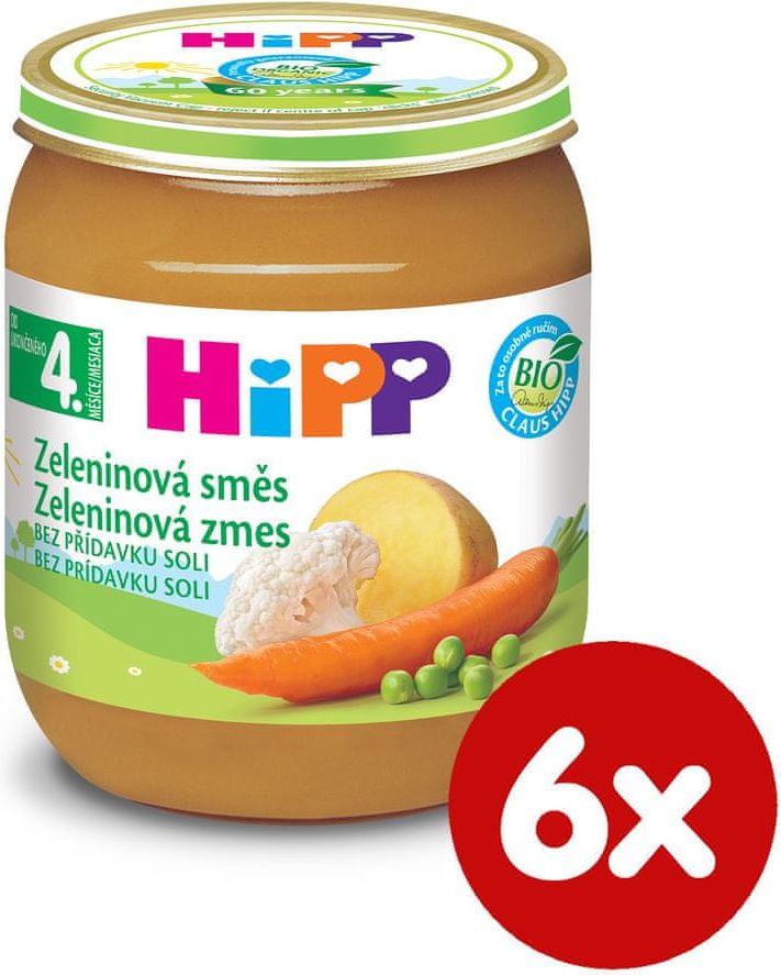 HiPP BIO Zeleninová směs - 6 x 125g - obrázek 1