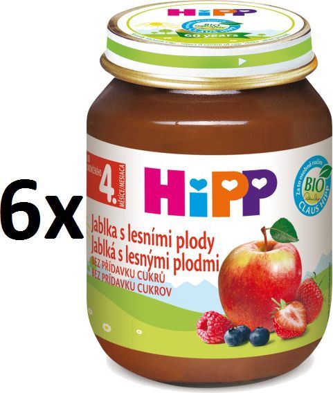 HiPP BIO Jablka s lesními plody - 6 x 125g - obrázek 1