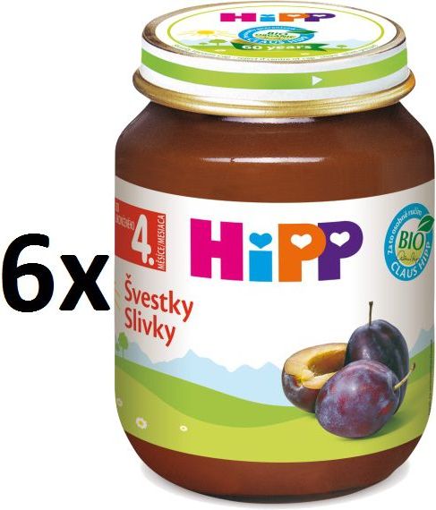 HiPP BIO Švestky - 6 x 125g - obrázek 1