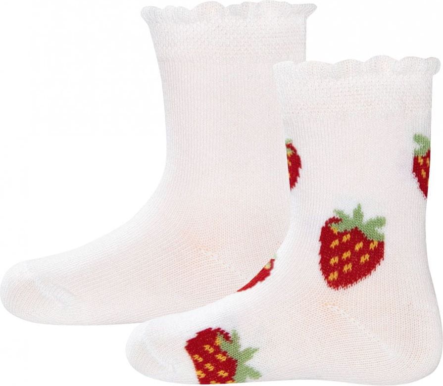 EWERS dívčí sada dvou párů ponožek 17 - 18 bílá - obrázek 1