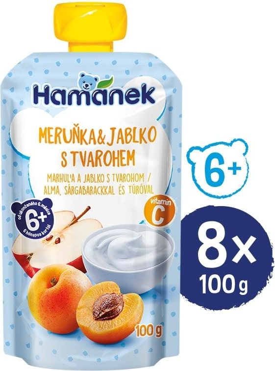 Hamánek Meruňka tvaroh 8x 100g - obrázek 1