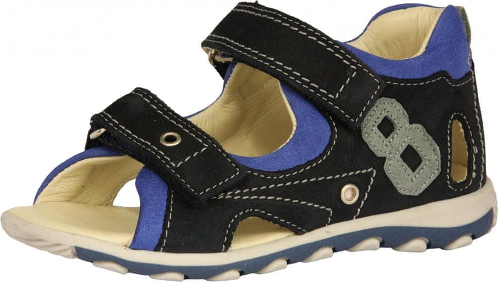 Szamos chlapecké kožené sandály 4320-20213 25 tmavě modrá - obrázek 1