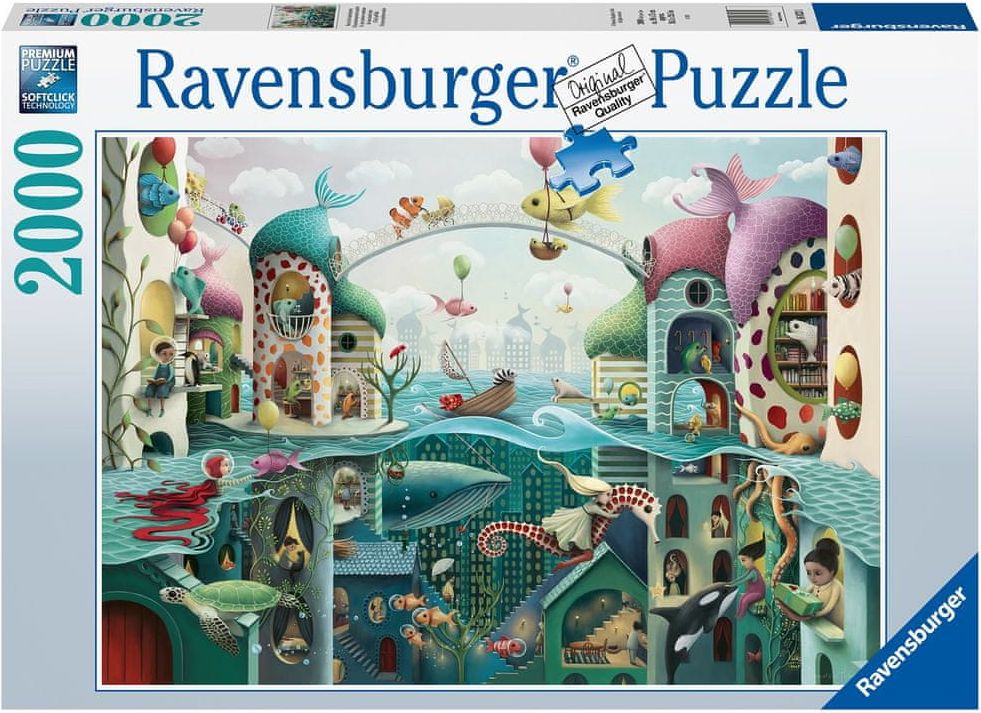 Ravensburger Puzzle 168231 Kdyby ryby mohly chodit 2000 dílků - obrázek 1