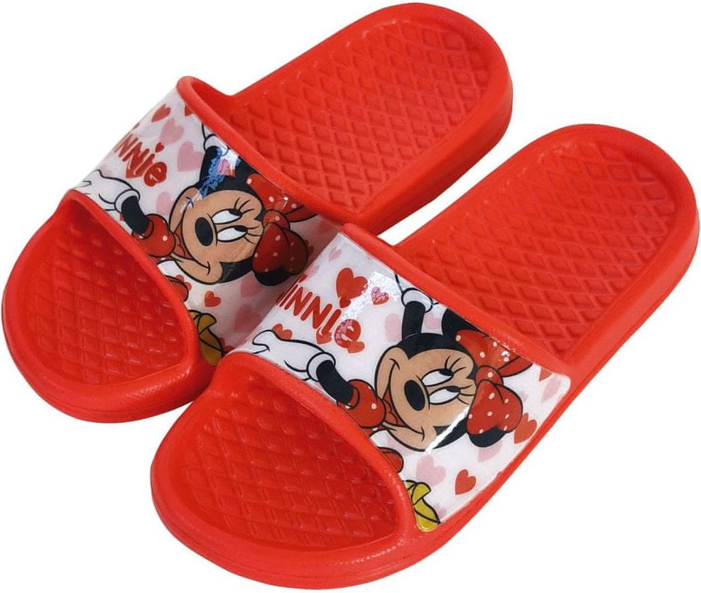 Disney dívčí pantofle Minnie WD13585_1 24 červená - obrázek 1