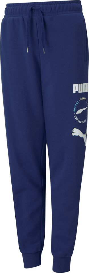 Puma chlapecké tepláky Alpha Sweatpants 104 modrá - obrázek 1