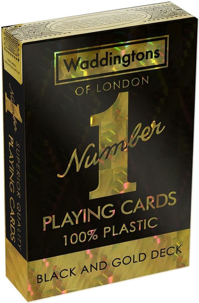Winning Moves Waddingtons Hrací karty: No. 1 Black and Gold - obrázek 1