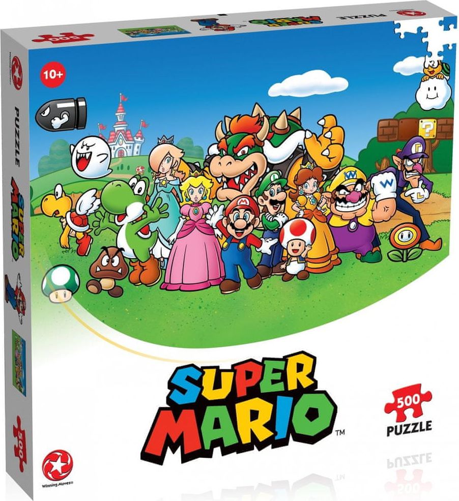 Winning Moves Puzzle Mario a přátelé 500 dílků - obrázek 1