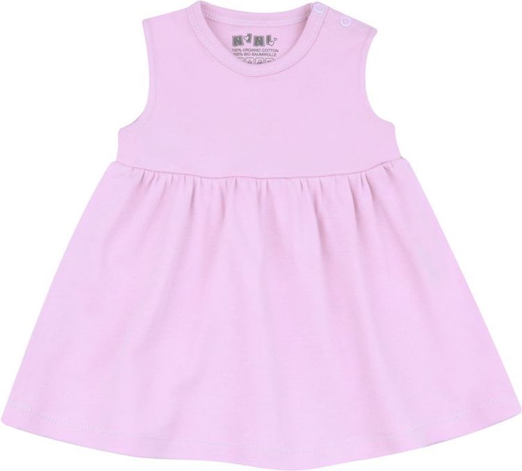 Nini dívčí šaty z organické bavlny ABN-2535 74 fialová - obrázek 1