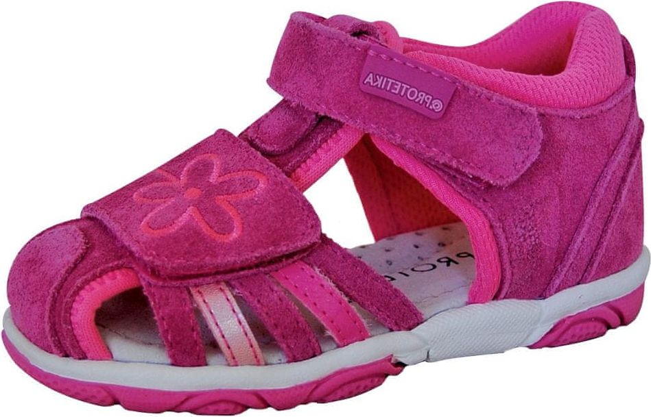 Protetika dívčí sandály Sandra fuxia 19 růžová - obrázek 1