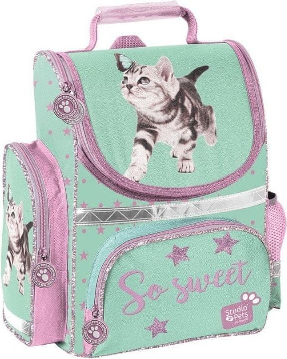 Paso Školní batoh aktovka i pro prvňáčky Kočka s motýlem - obrázek 1
