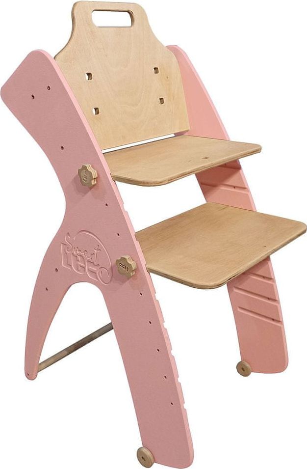 Smart Leo SIMPLE Vysoká židle - růžová - obrázek 1