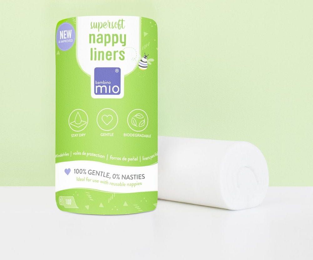 Bambinomio Supersoft mio liners separační vložky - 100 listů v roli - obrázek 1