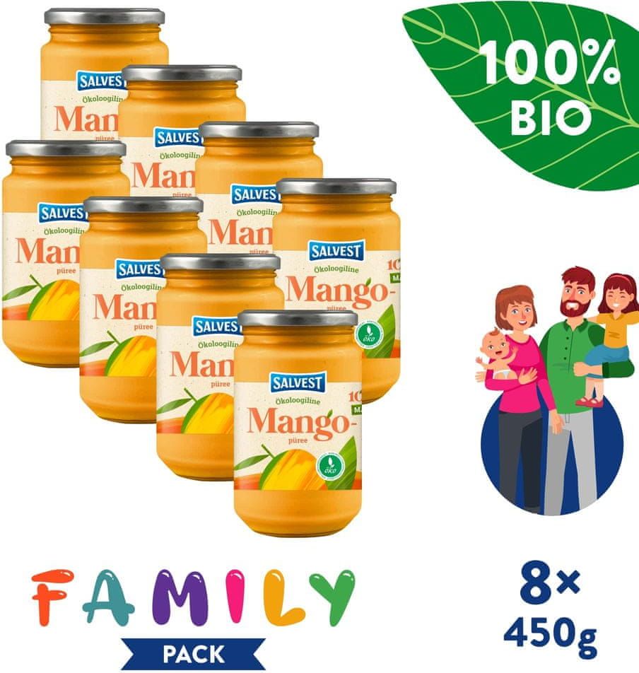 Salvest Family BIO Mango 100% 8x (450 g) - obrázek 1
