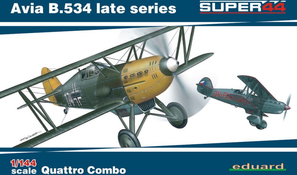 EDUARD Avia B.534 pozdní série Quattro Combo 4452 1/144 - obrázek 1