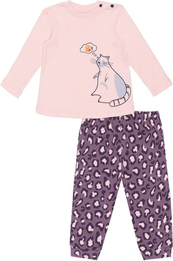 WINKIKI dívčí pyžamo Cute Cat WNG02823-210 74 růžová - obrázek 1