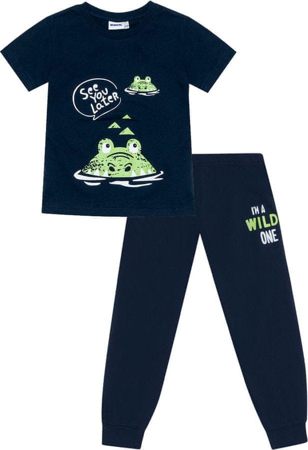 WINKIKI chlapecké pyžamo See you WKB11007-190 98 tmavě modrá - obrázek 1