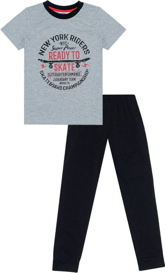 WINKIKI chlapecké pyžamo Ready to Skate WJB11017-100 128 šedá - obrázek 1