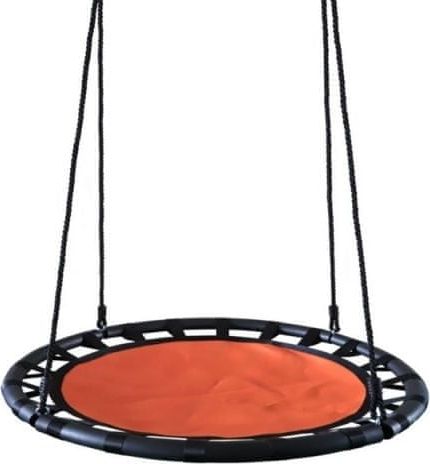 Houpací kruh 100 cm oranžovo-černý - obrázek 1