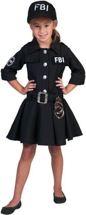 funny fashion Dětský kostým Agentka FBI Dana 140 - obrázek 1