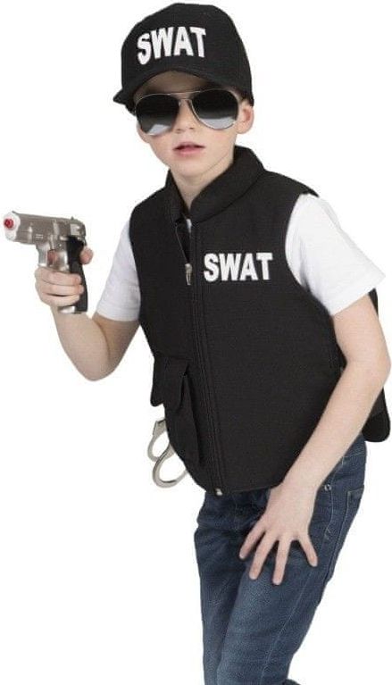 funny fashion Dětský kostým SWAT vesta 116 - obrázek 1