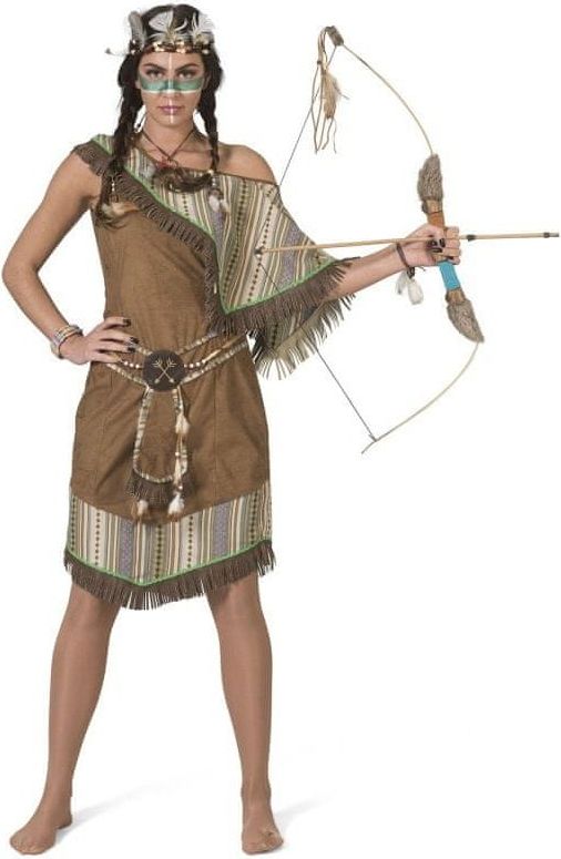 funny fashion Dámský kostým Indiánka Una 40-42 - obrázek 1